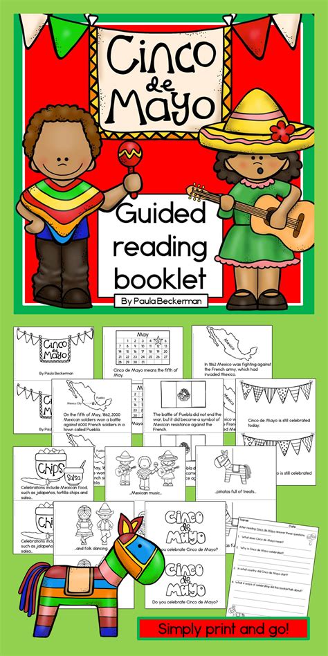 Cinco De Mayo Reproducible Guided Reading Booklet Cinco De Mayo