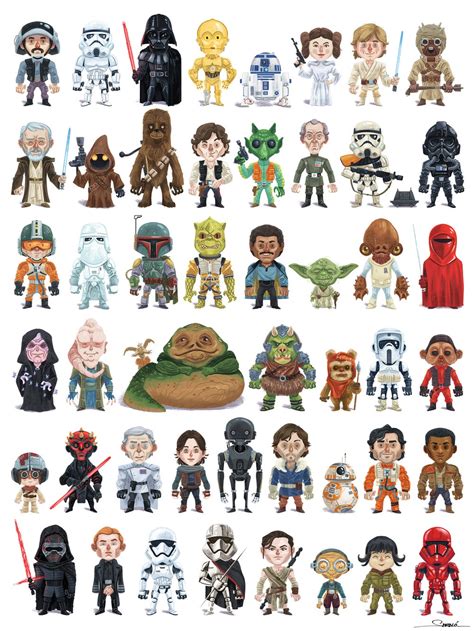 Maybe you would like to learn more about one of these? Star Wars cartoon print | Àlex Santaló, the botigueta