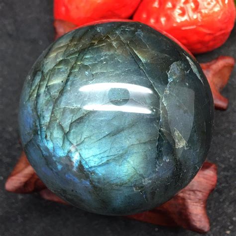 Natural Blue Flash Labradorite Crystal Ball With Images