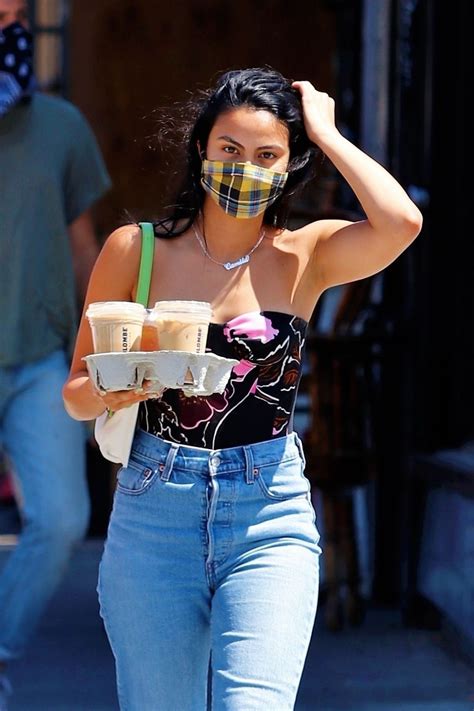 Camila Mendes Street Style Getting Coffee In LA 07 20 2020 CelebMafia