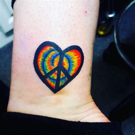 Top 162 Heart And Peace Sign Tattoo