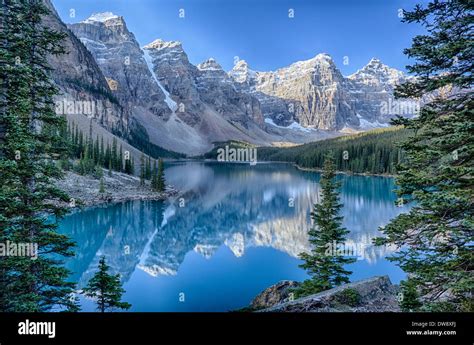 Moraine Lake And The Valley Of Ten Peaks Banff National Park Alberta
