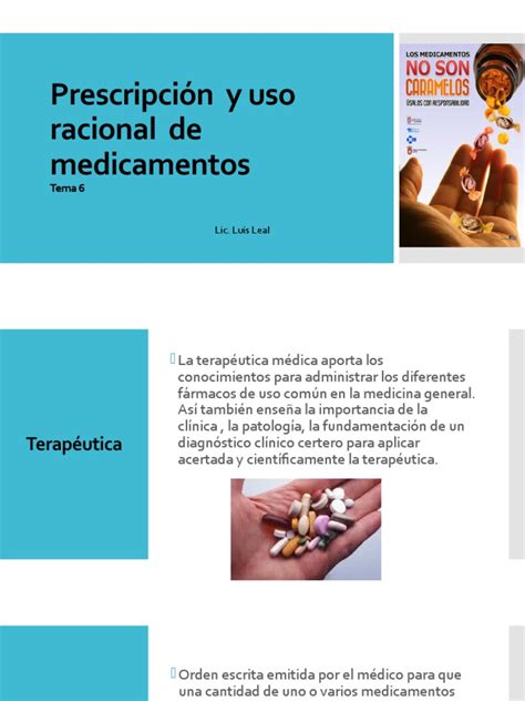 Prescripci N Y Uso Racional De Medicamentos Pdf Prescripción Médica