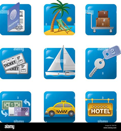 Travel Icons Stock Vector Image And Art Alamy