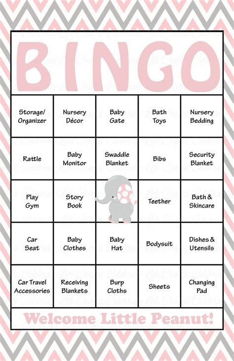 It will save you a bit of money when you are throwing a party because every little bit helps right??!! Elephant Baby Bingo Cards - Printable Download - Prefilled ...
