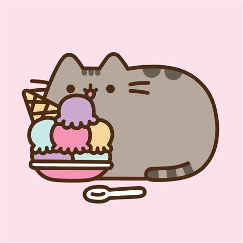 We all know that as we experience it. Pusheen eating ice cream ᴥ #pusheen | Pusheen cat, Pusheen ...