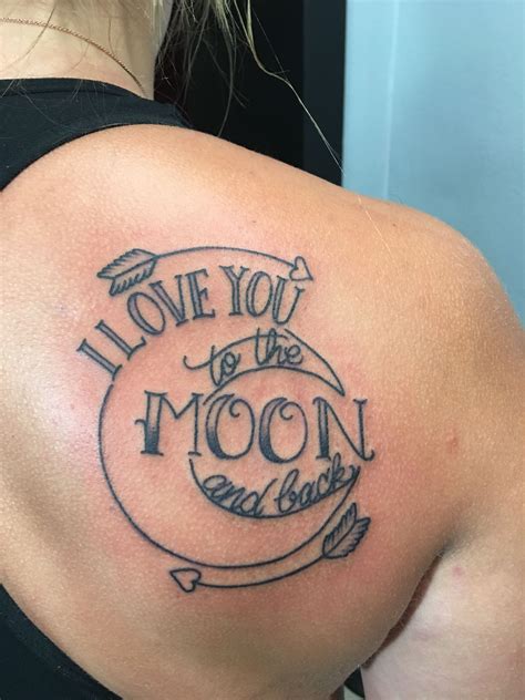 Love You To The Moon And Back Tattoo Cute Finger Tattoos To The Moon