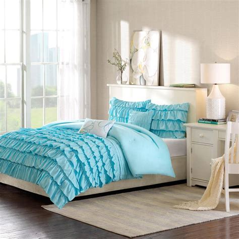 Intelligent Design Demi 4 Piece Blue Twin Comforter Set Id10 021 The