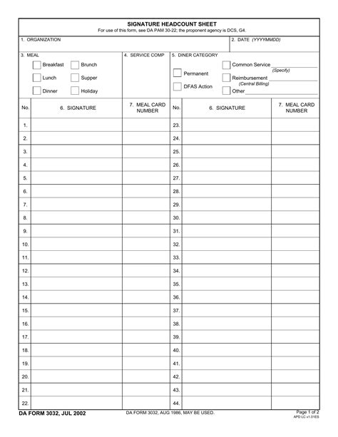 Da Form 3032 ≡ Fill Out Printable Pdf Forms Online