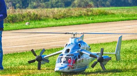 Big Rc Airbus Eurocopter X3 Turbine Electric Hybrid Helicopter