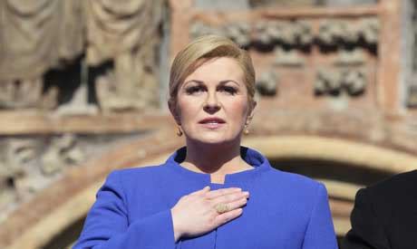 Croatian president in a bikini? Croatia's first female president sworn in - International ...