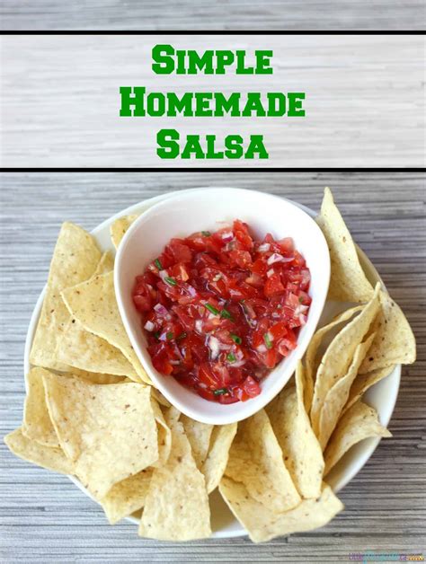 Easy 4 Ingredient Homemade Salsa Recipe Little Miss Kate