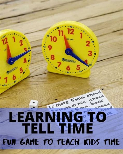 Rush Hour Game How To Teach Kids How To Tell Time Teaching Kids