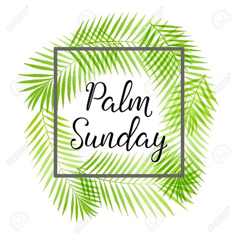 Palm Sunday Clipart Religion Holiday Palm Sunday Before Easter