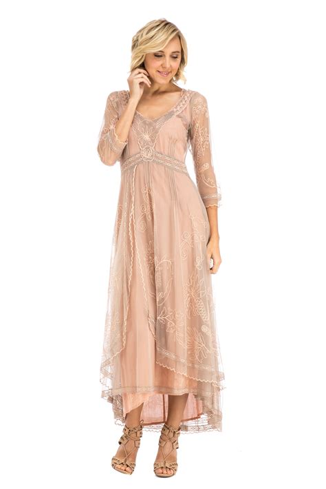 Nataya 40163 Downton Abbey Tea Party Gown In Quartz Bride Dress