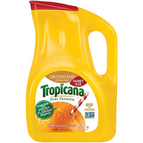 Tropicana® Pure Premium Grovestand® Lots Of Pulp 100 Orange Juice 118