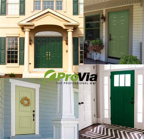 Add Color To Your Home With Fresh New Shades In Entry Doors From Provia