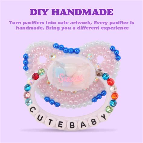 Handmake Shining Cute Pattern Abdl Adult Baby Pacifier Silicone