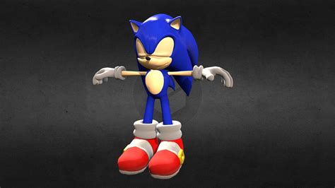 Dreamcast Sonic Display Nibroc Rock Remake 3d Model By Sonic