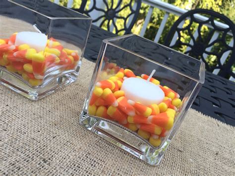 Easy Candy Corn Candle Centerpiece Plan It Vicki