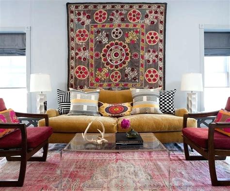 Image Result For Rugs On The Wall Bohemian Style Living Room Bright