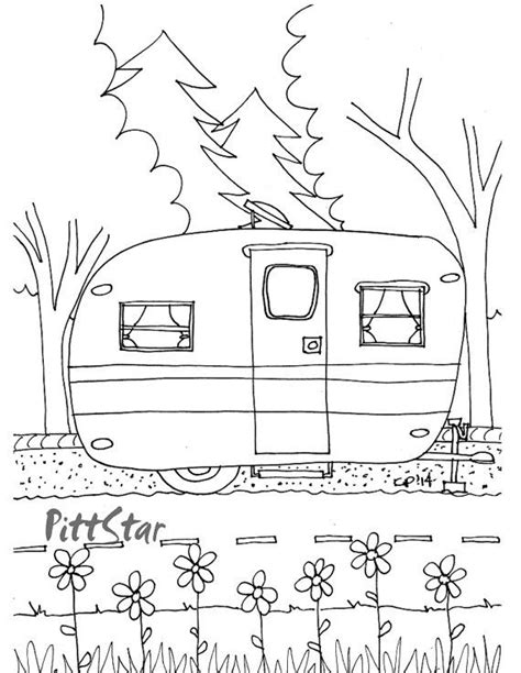 Camper Coloring Pages For Adults Coloring Pages Ideas