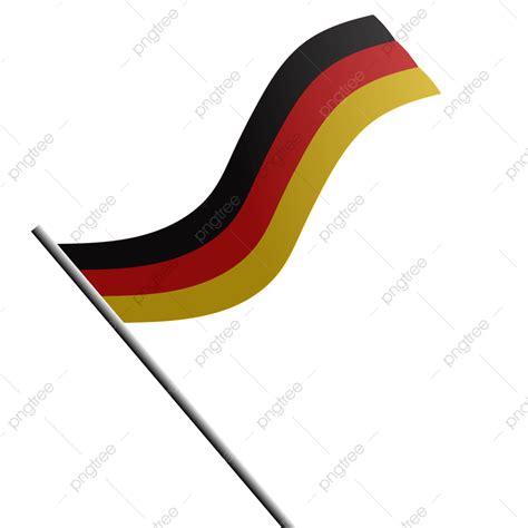 Gambar Elemen Kreatif Bendera Jerman Bendera Jerman Bendera Kebangsaan Png Dan Vektor Dengan