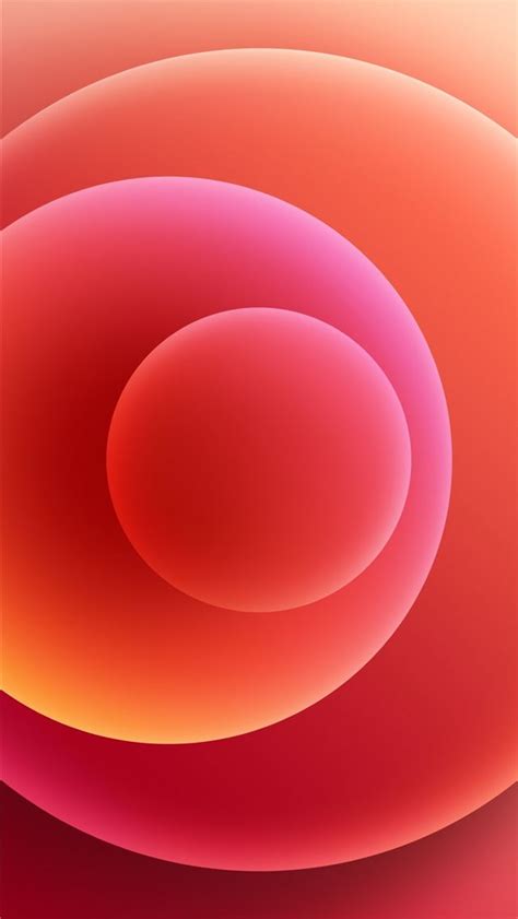 Colorful Iphone 12 Stock Wallpaper Orbs Red Light Iphone Wallpapers