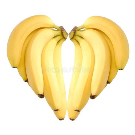 Banana Heart Shape Stock Image Image Of Symbol Romantic 10385797