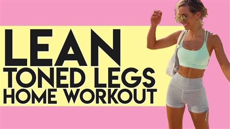 Lean Toned Legs 💪🏼 10min Home Workout With Light Weights Youtube