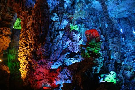 Reed Flute Cave Landscape Beauty Wallpapers Hd Desktop And Mobile Backgrounds