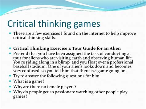 Reflective thinking activities such as journaling and group discussion can expand the abilities of students to apply concepts of critical thinking to clinical situations. The benefits of critical thinking