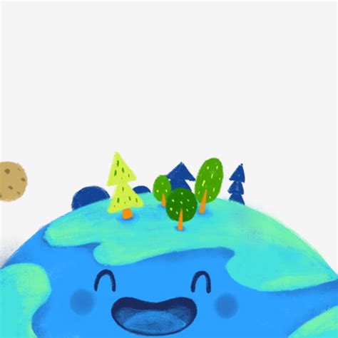 Cartoon Drawing Of A Happy Laughing Earth Happy Laughing Earth Earth