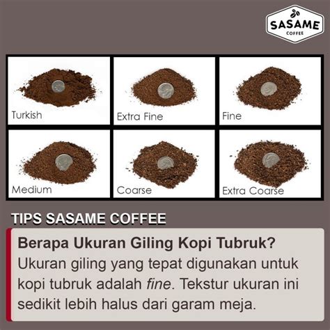 Berapa Ukuran Giling Kopi Tubruk Sasame Coffee