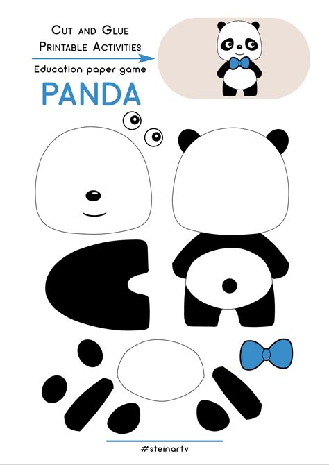 Cute Panda Cut File Cut Files Diy Paper Craft Creative T Etsy