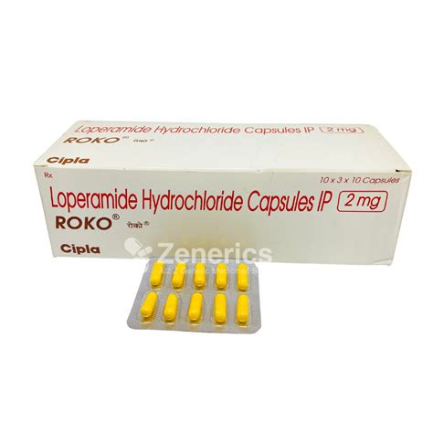 Roko Loperamide Hydrochloride Capsules Ip Treatment Diarrhoea Runny
