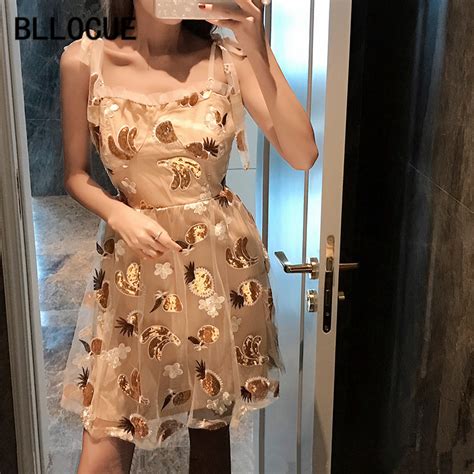 Bllocue Fashion Designer Runway Dress Summer Women Spaghetti Strap
