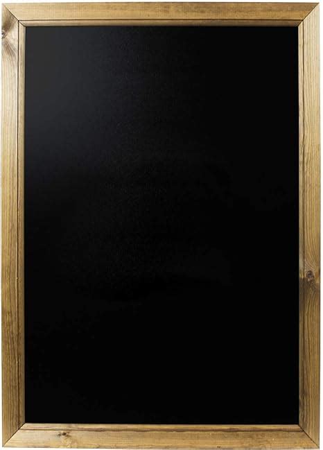 Chalkboards Uk Large Framed Blackboard 83 X 63cm Wood Black A1