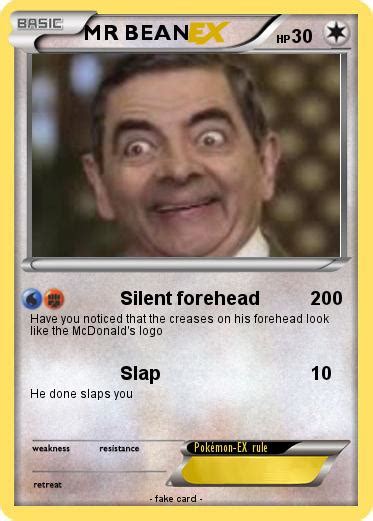 Pokémon Mr Bean 607 607 Silent Forehead My Pokemon Card