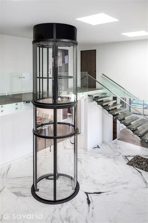 Panoramic Glass Home Elevator Savaria Vuelift Round Panoramic Glass