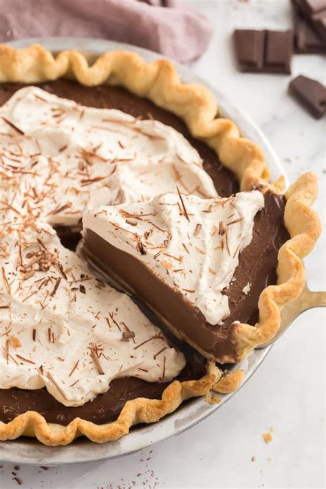 Chocolate Cream Pie Recipe Step By Step Video The Recipe Rebel