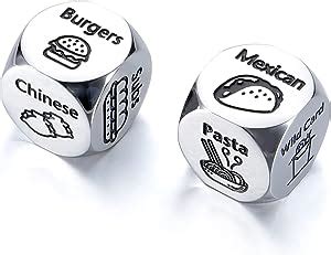 2 Pcs Anniversary Date Night Gifts For Couples Food Decision Dice