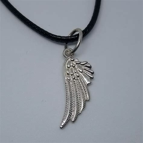 Angel Wing Necklace Sterling Silver Guardian Jewelry Memorial