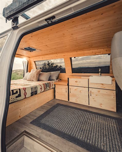 Ford Econoline E 350 Van And Interior Build Tommy Camper Vans Van