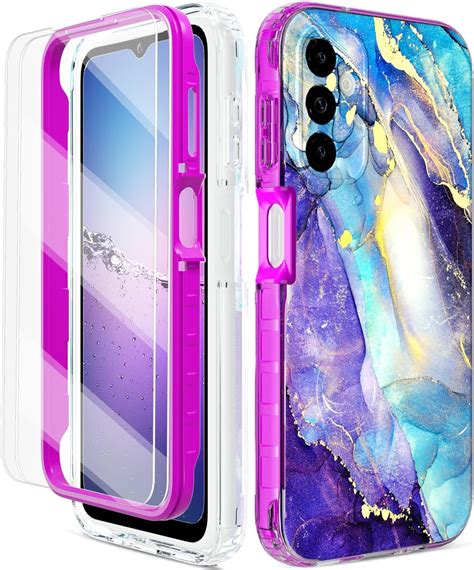 Casetego Funda Para Galaxy A14 5g Diseño De Mármol A Prueba De Golpes Doble Capa