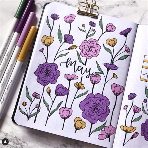 Creative Bullet Journal Cover Page Inspirations Bullet Journal Diy