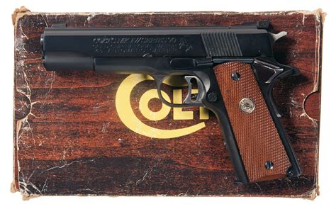 Colt Mark Iv Series 70 Gold Cup National Match Semi Automatic Pistol