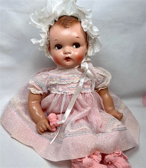 Vintage 1930s Ideal Flirty Eye 22 Composition Plassie Baby Doll
