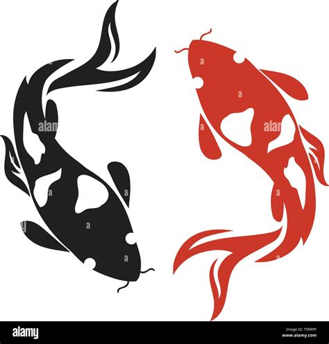 Carp Koi Design On White Background Animal Fish Icon Underwater