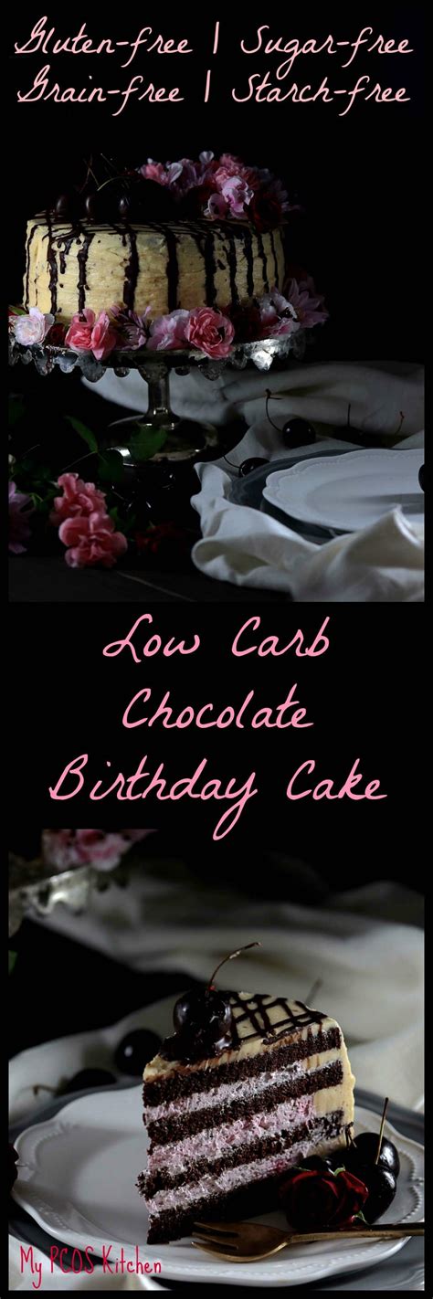 This easy keto birthday cake is a low carb twist on the classic vanilla birthday cake! Low Carb Chocolate Birthday Cake (Gluten-free/Sugar-free ...